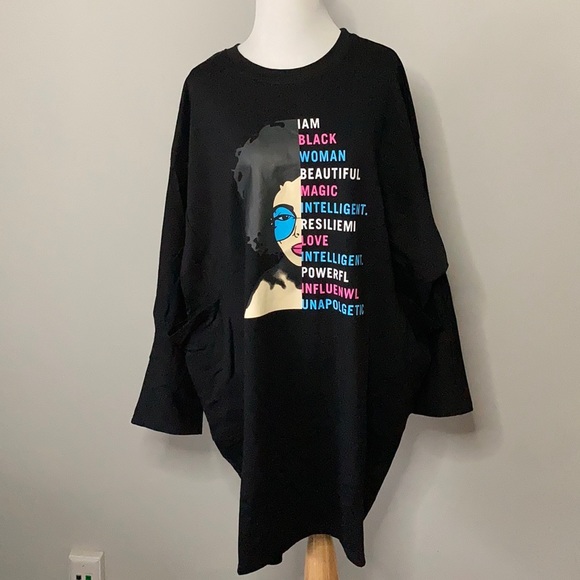 New Boutique Item Black Woman Dress O/S - Picture 4 of 6